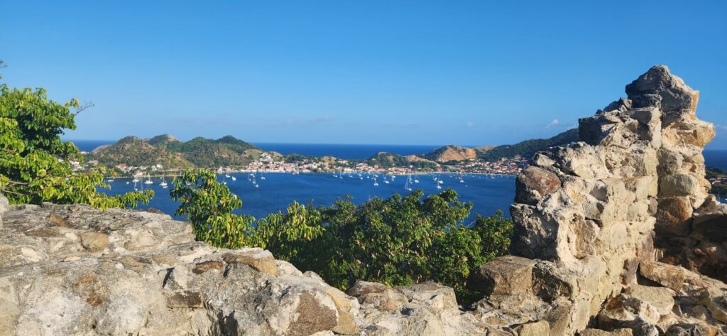 baie de Terre-de-haut vue depuis l'îlet Cabri